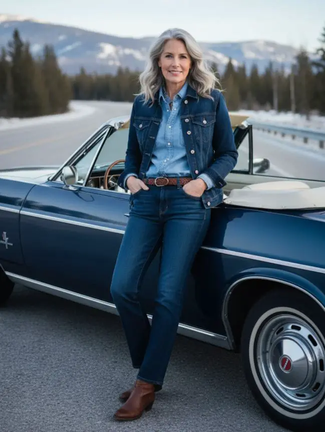 Winter Road Trip Outfits for Women Over 60