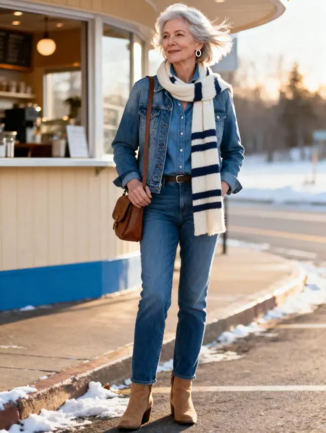 Winter Road Trip Outfits for Women Over 60