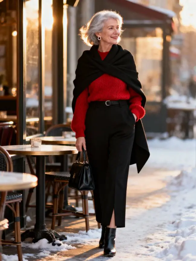 Winter Road Trip Outfits for Women Over 60