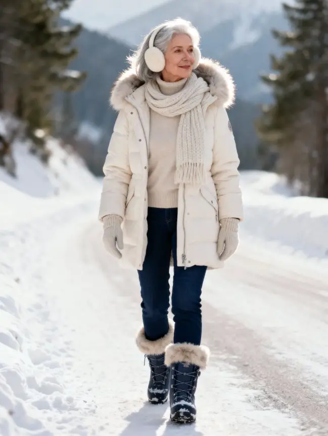 Winter Road Trip Outfits for Women Over 60