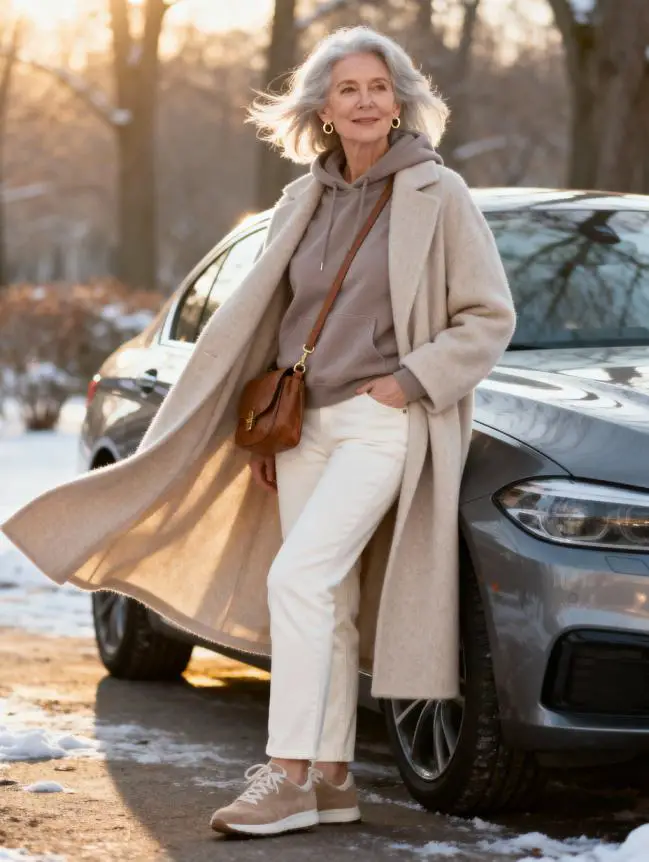 Winter Road Trip Outfits for Women Over 60