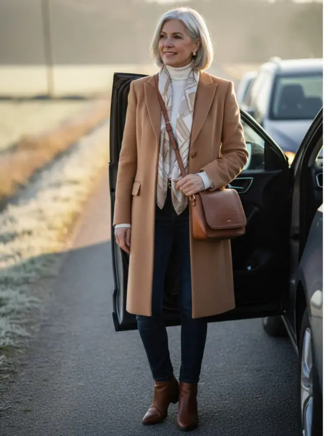 Winter Road Trip Outfits for Women Over 60