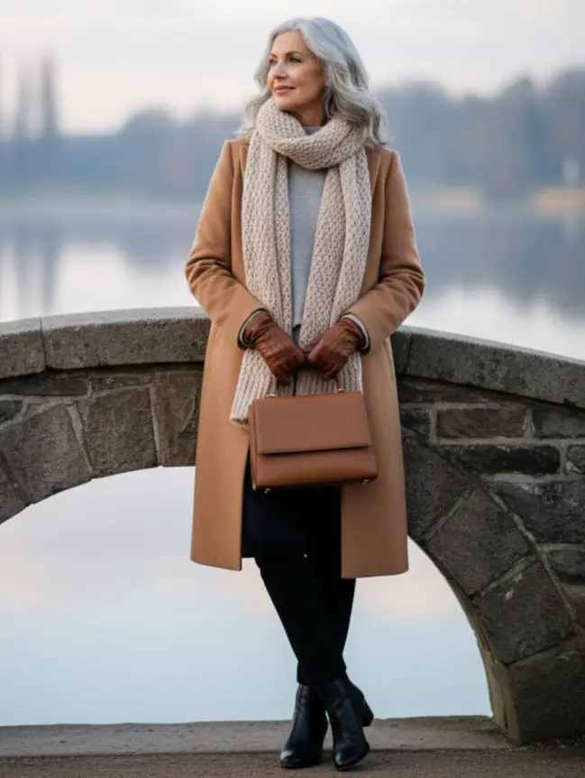 Winter Road Trip Outfits for Women Over 60