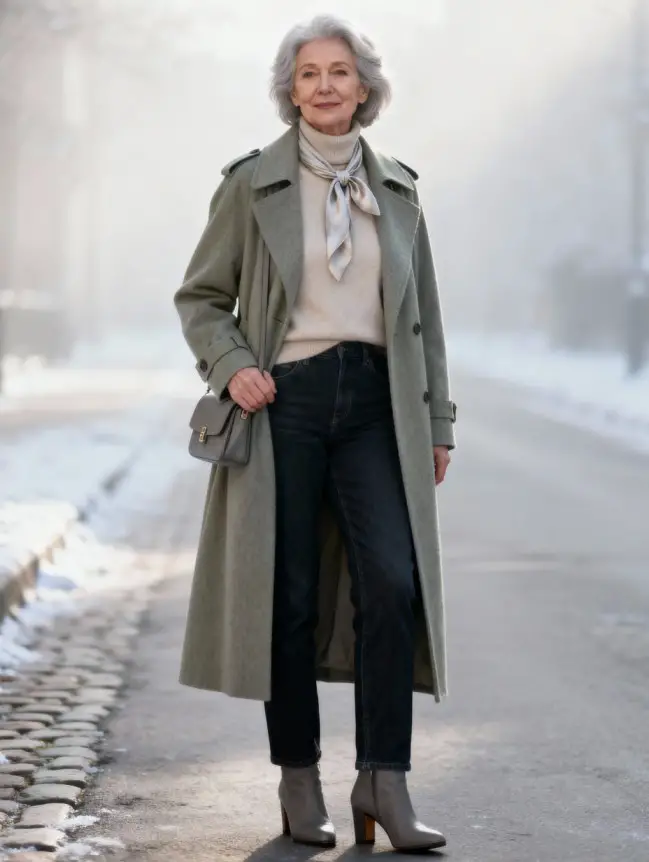 Winter Road Trip Outfits for Women Over 60