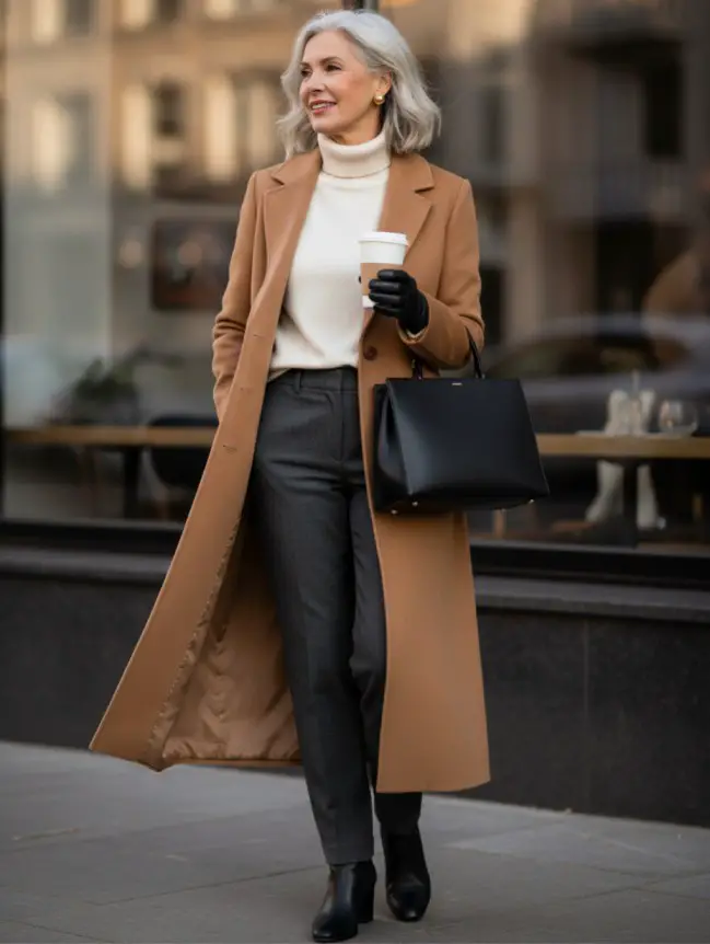 Winter Road Trip Outfits for Women Over 60