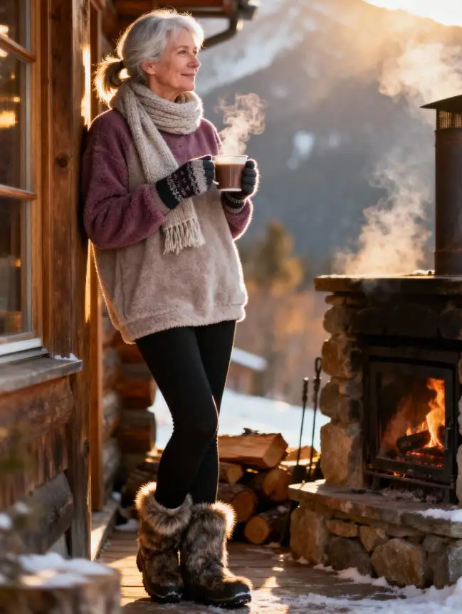 Winter Road Trip Outfits for Women Over 60