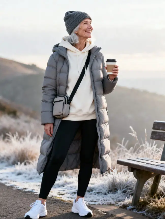 Winter Road Trip Outfits for Women Over 60