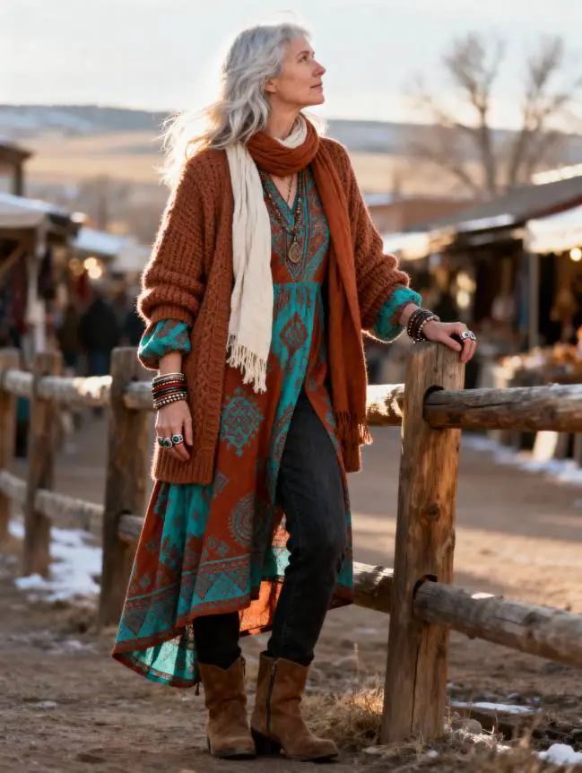 Winter Road Trip Outfits for Women Over 60