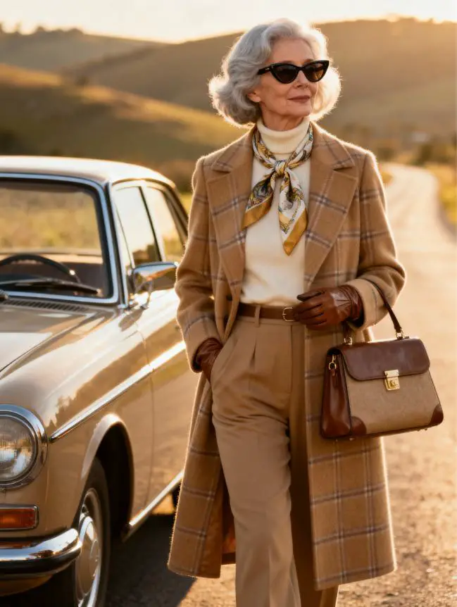 Winter Road Trip Outfits for Women Over 60