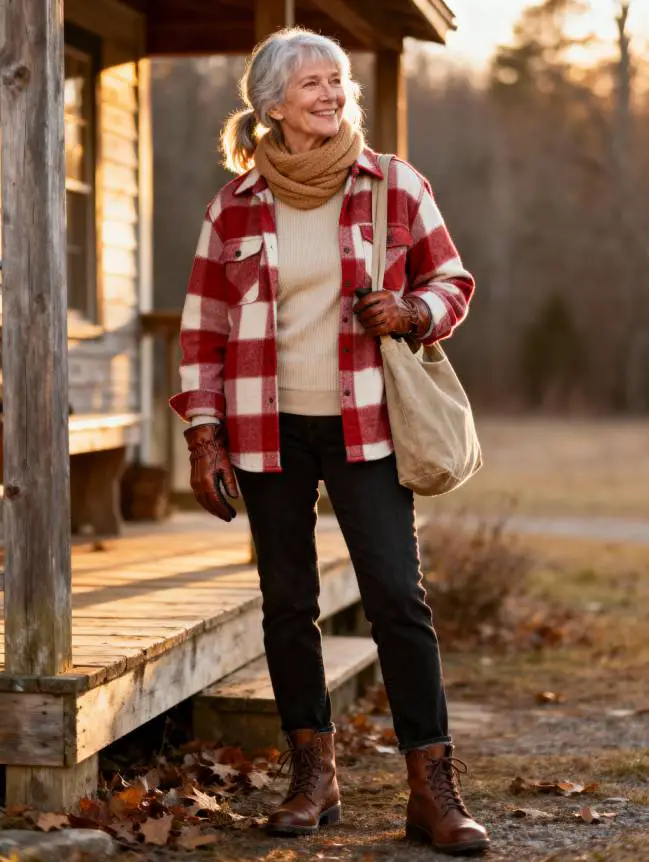 Winter Road Trip Outfits for Women Over 60