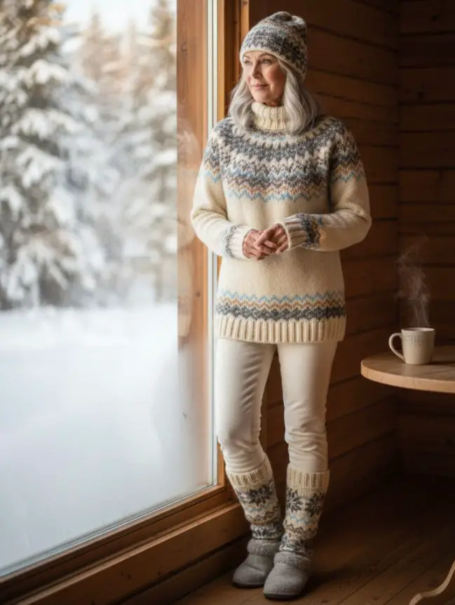 Winter Road Trip Outfits for Women Over 60
