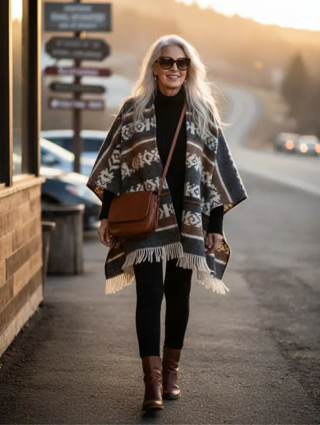 Winter Road Trip Outfits for Women Over 60
