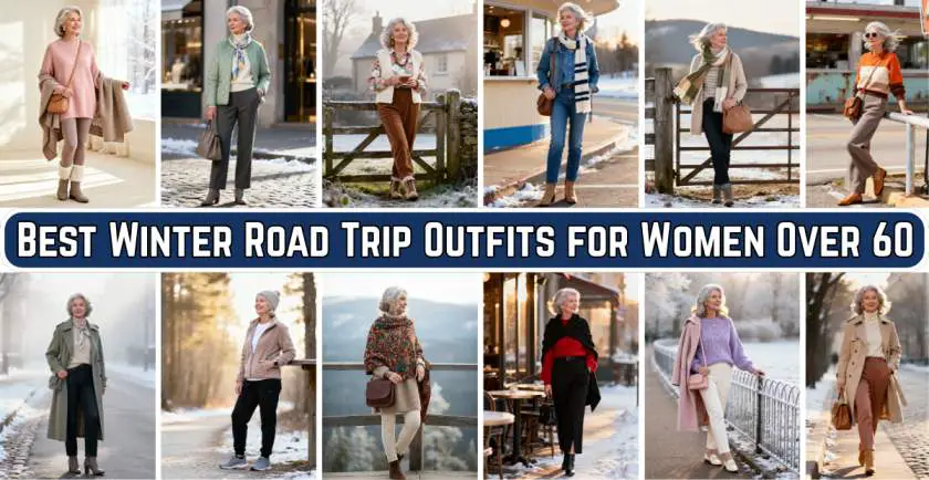 Winter Road Trip Outfits for Women Over 60