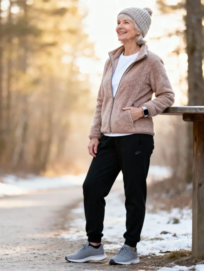 Winter Road Trip Outfits for Women Over 60