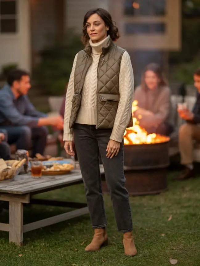 winter bonfire outfit ideas for women