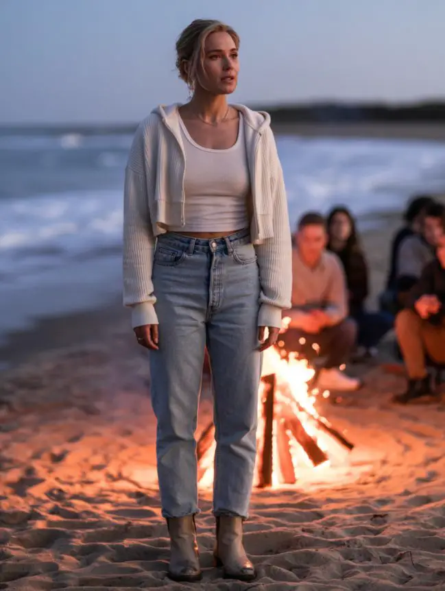winter bonfire outfit ideas for women