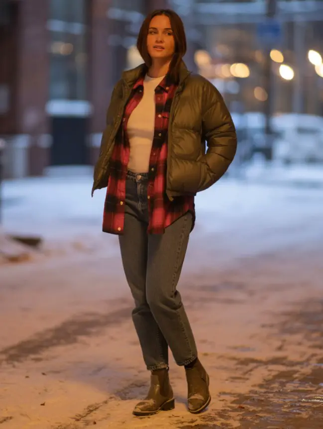 winter bonfire outfit ideas for women