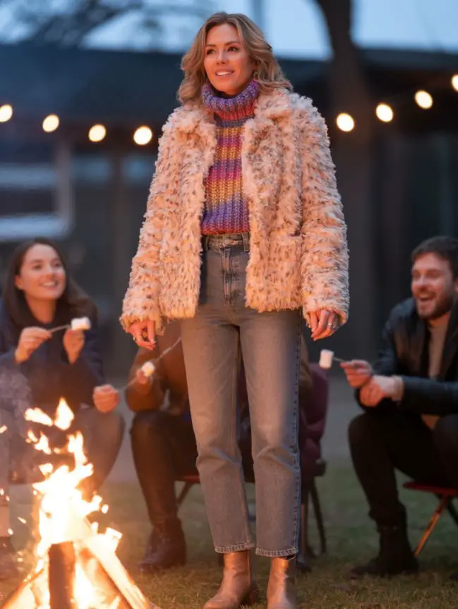 winter bonfire outfit ideas for women