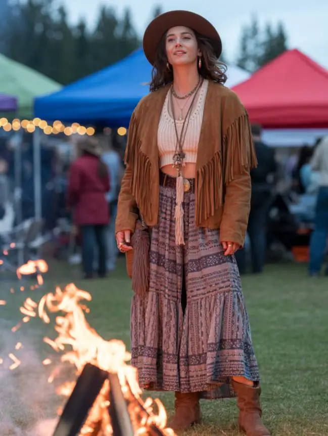 winter bonfire outfit ideas for women