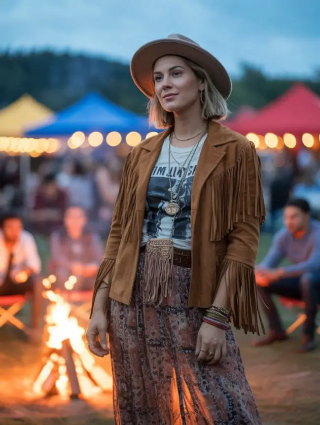 winter bonfire outfit ideas for women