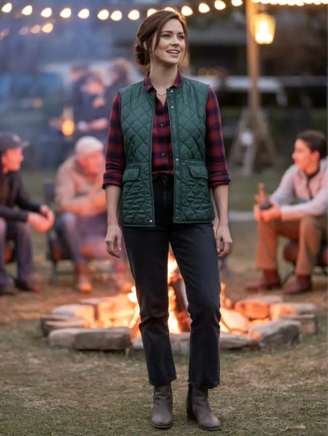 winter bonfire outfit ideas for women