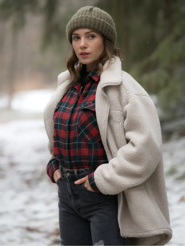 winter bonfire outfit ideas for women