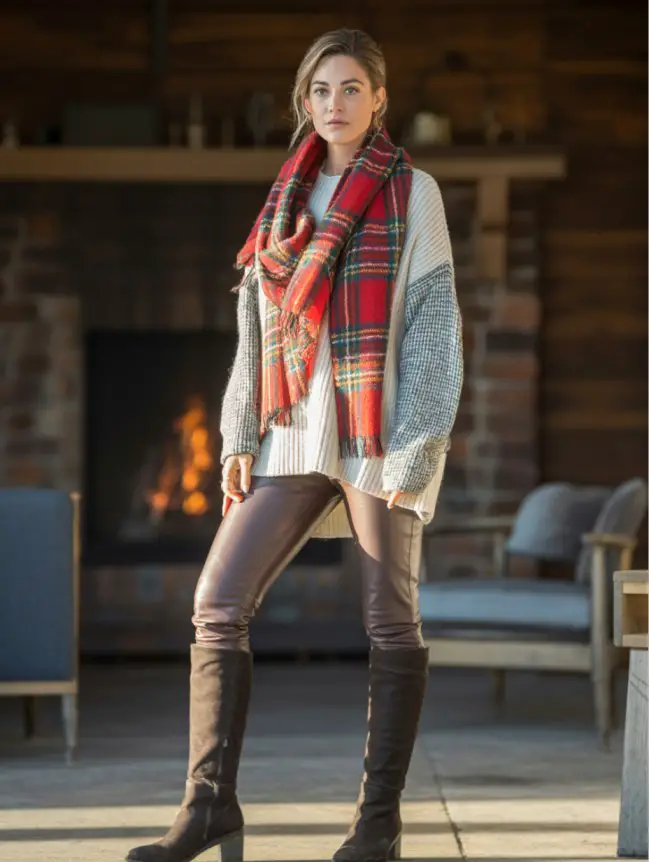 winter bonfire outfit ideas for women