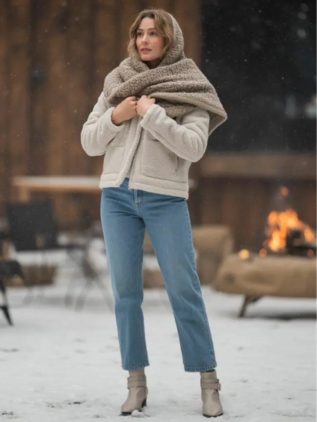 winter bonfire outfit ideas for women