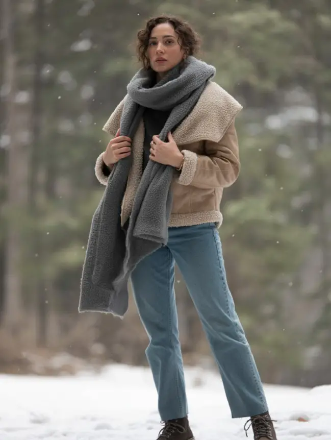 winter bonfire outfit ideas for women