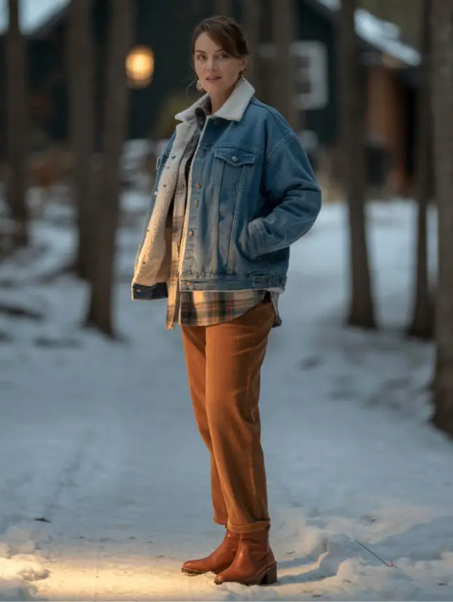 winter bonfire outfit ideas for women