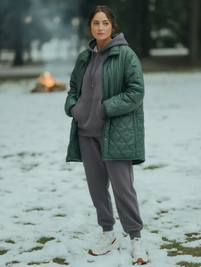 winter bonfire outfit ideas for women