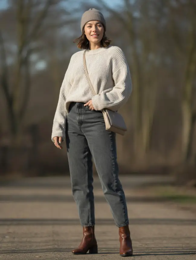 winter bonfire outfit ideas for women