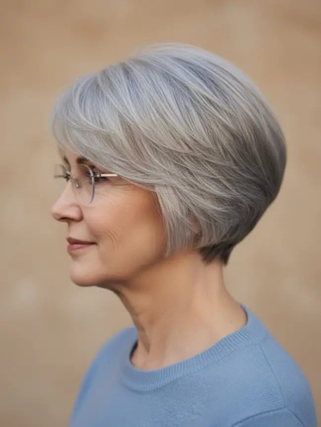 Pixie Haircuts for Women Over 70 with Glasses