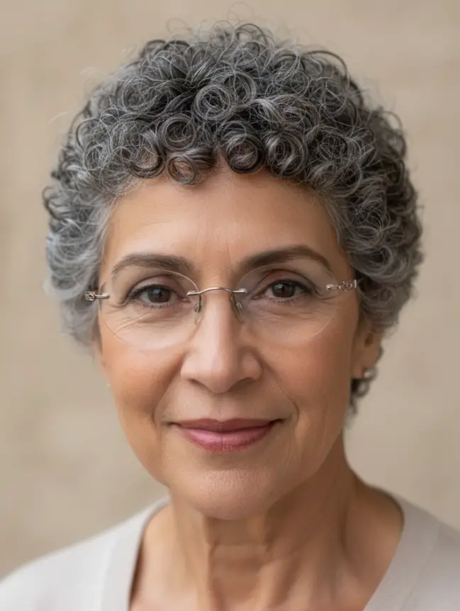 Pixie Haircuts for Women Over 70 with Glasses