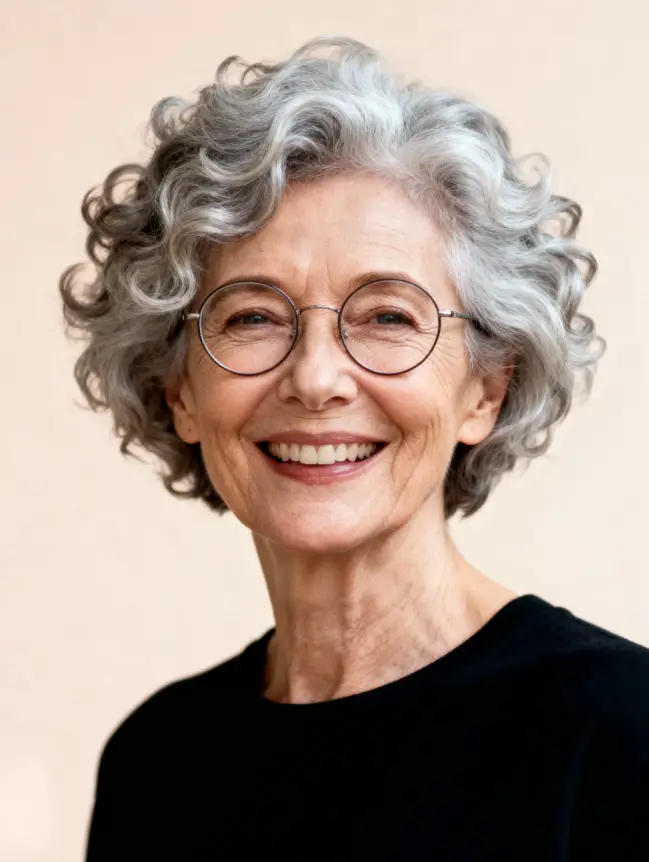 Pixie Haircuts for Women Over 70 with Glasses