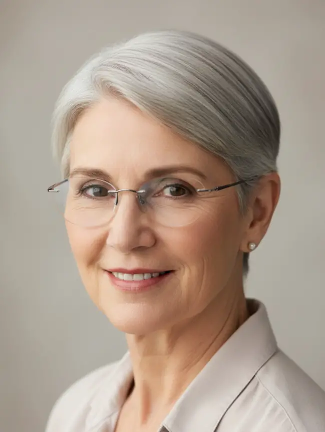 Pixie Haircuts for Women Over 70 with Glasses