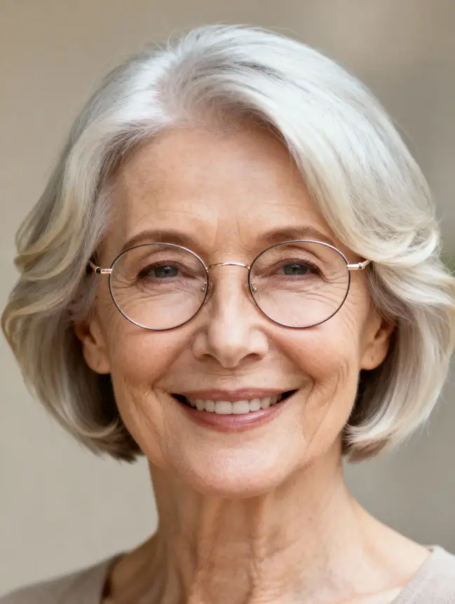 Pixie Haircuts for Women Over 70 with Glasses