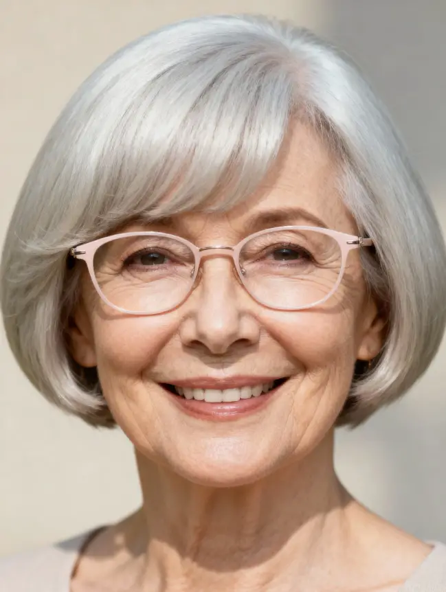 Pixie Haircuts for Women Over 70 with Glasses