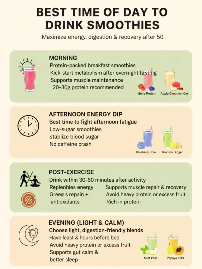 Smoothie Recipes for Boosting Energy in Older Women