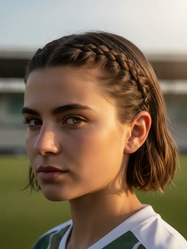 Soccer Hairstyles for Short Hair Girl