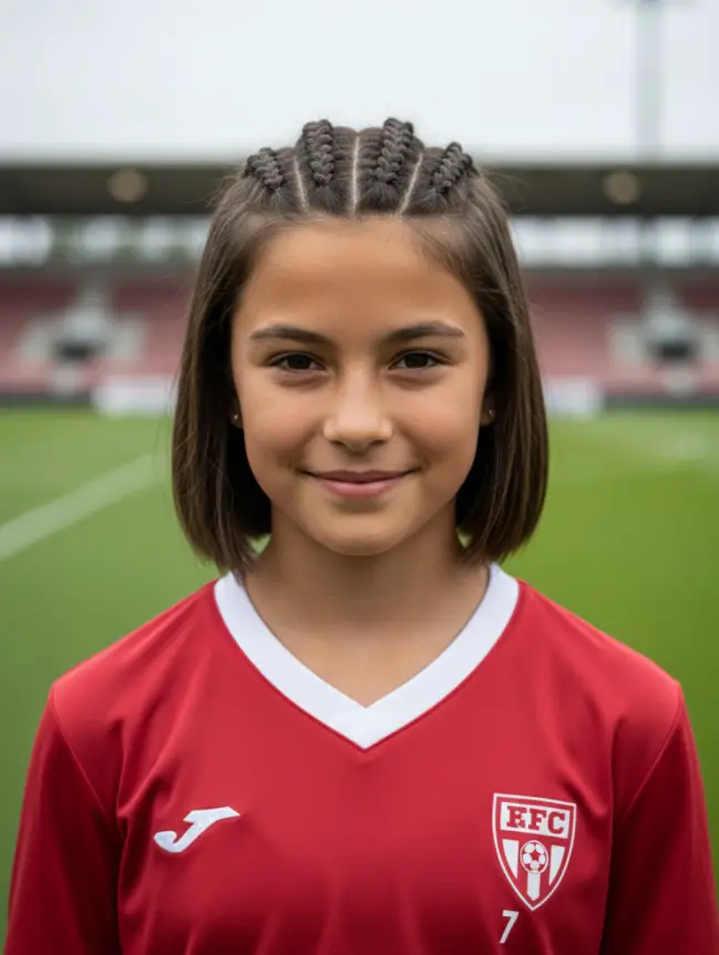 Soccer Hairstyles for Short Hair Girl