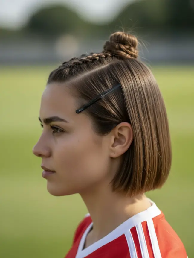 Soccer Hairstyles for Short Hair Girl