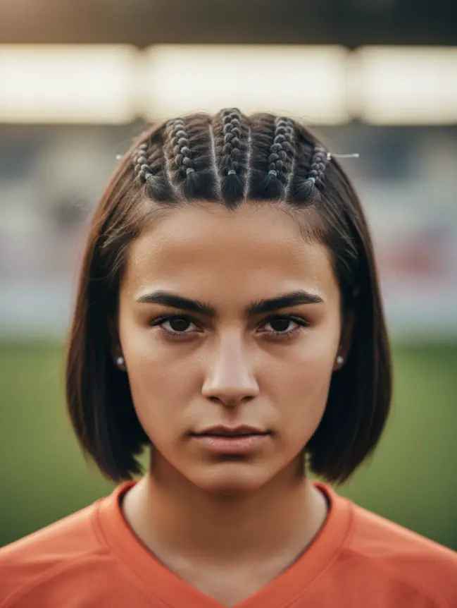 Soccer Hairstyles for Short Hair Girl