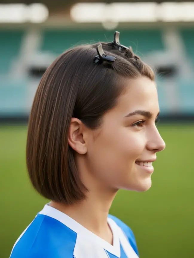 Soccer Hairstyles for Short Hair Girl