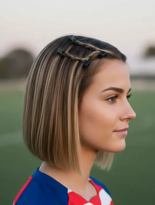 Soccer Hairstyles for Short Hair Girl