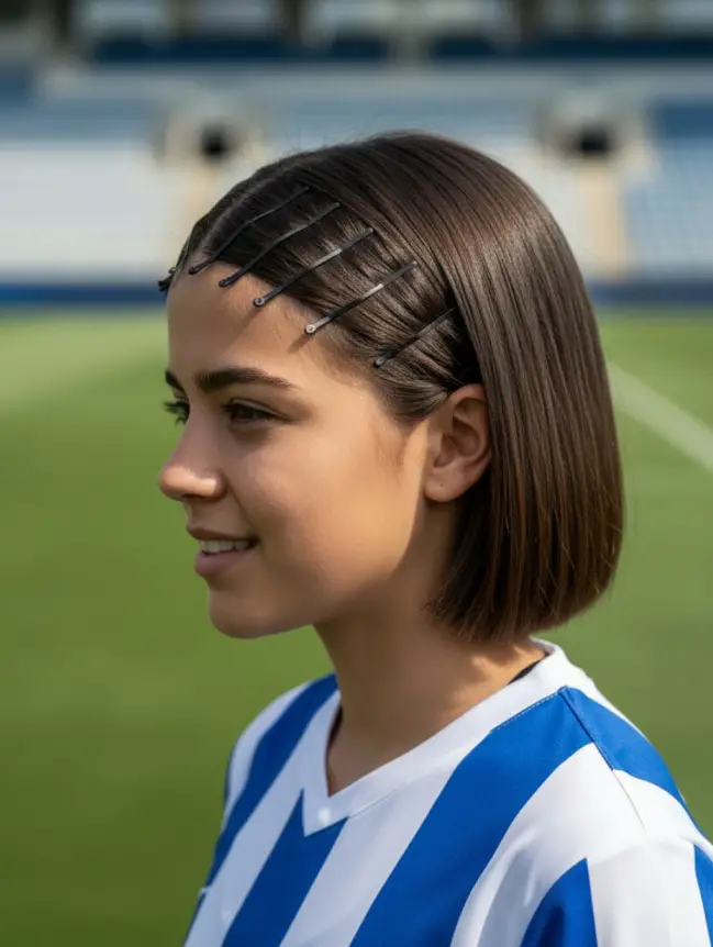 Soccer Hairstyles for Short Hair Girl