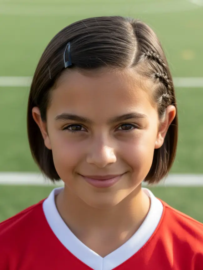 Soccer Hairstyles for Short Hair Girl