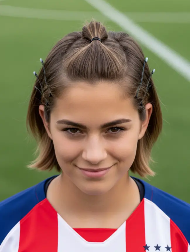 Soccer Hairstyles for Short Hair Girl