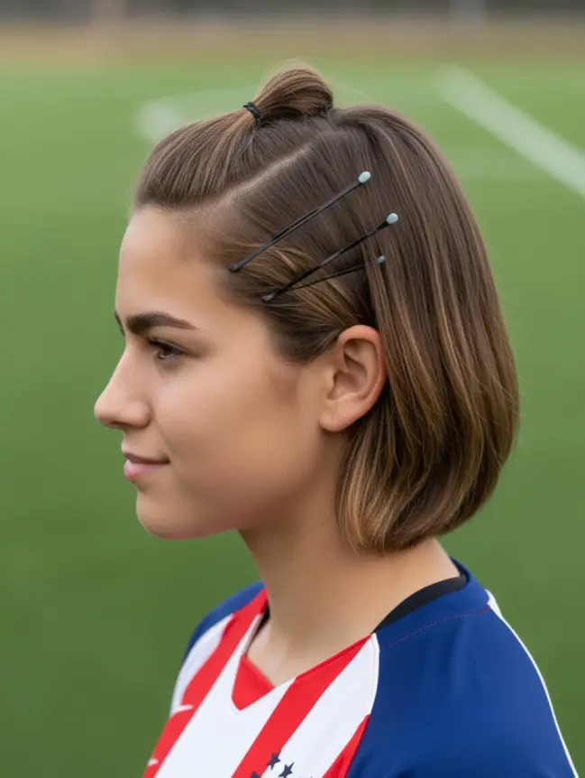 Soccer Hairstyles for Short Hair Girl
