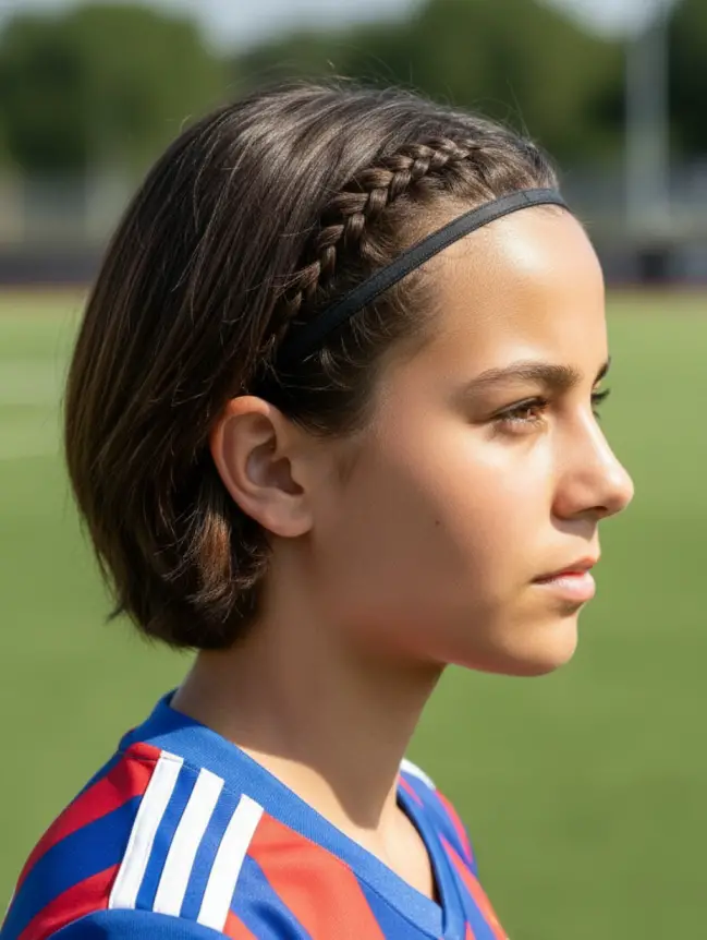 Soccer Hairstyles for Short Hair Girl